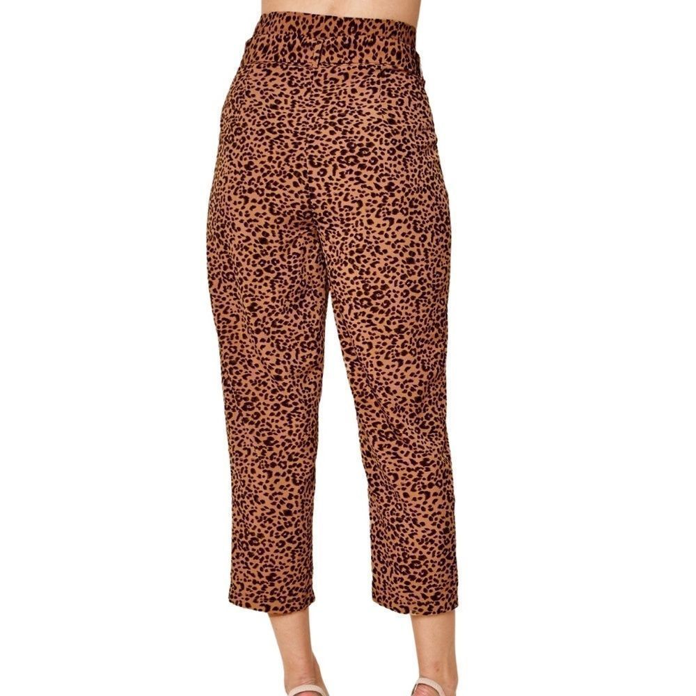 **SOLD OUT**Sugar Lips Can't Be Tamed Leopard Print High Waisted Pants - Picture 6 of 7